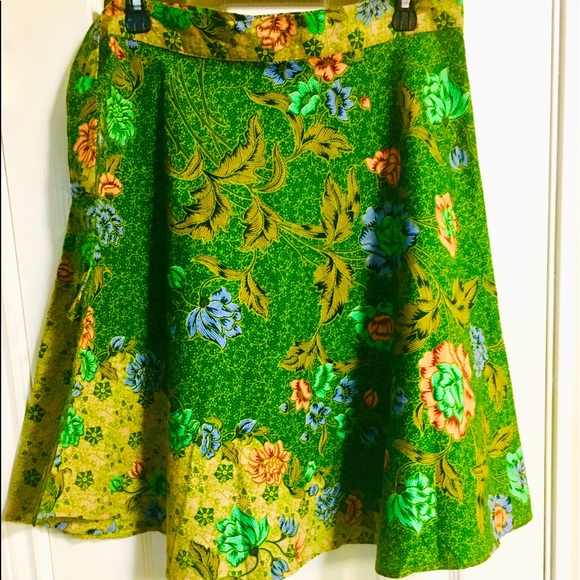 FARUZZI Floral Batik Wrap Skirt - Picture 1 of 4